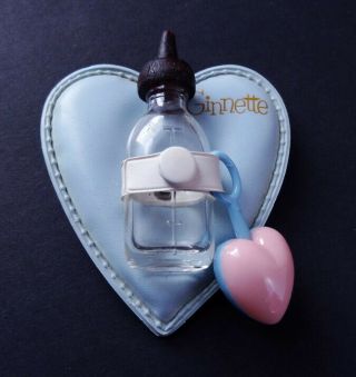 Vintage Vogue Ginnette Doll Heart Pillow,  Bottle & Rattle 3day