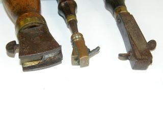 Antique Gomph & G.  Miller ' s Angled Edge Leathercraft Leatherwork Cutter Tools 4