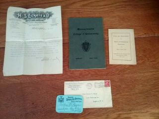 Antique 1906 Embalming Booklet Plus Some Other Related Documents