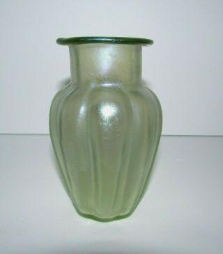 Antique Loetz Iridescent Olympia Art Glass Cabinet Vase 479