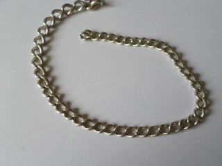 Vintage Sterling Silver Albert Chain No T Bar Or Clip - 11 " Or 28 Cm - 19.  2 Grms