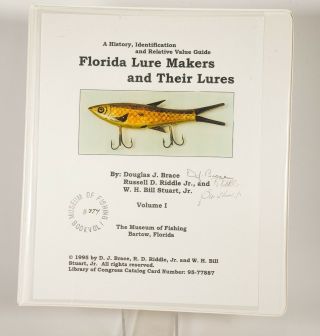 Vintage Florida Lure Maker Book Signed By Authors Antique Fishing Lures Gh517