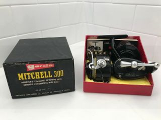 Vintage Garcia Mitchell 300 Spinning Reel With Extra Spool