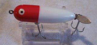 Vintage Heddon Baby Torpedo Lure 6/020/19pot Red White