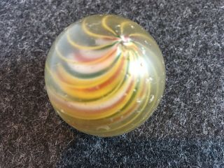 Vintage Antique German Handmade Large Solid Core Swirl Marble NR 314 7
