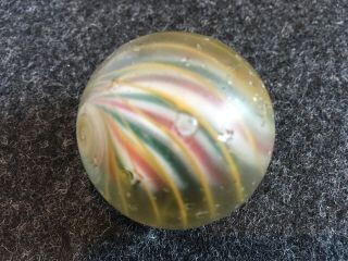Vintage Antique German Handmade Large Solid Core Swirl Marble NR 314 8