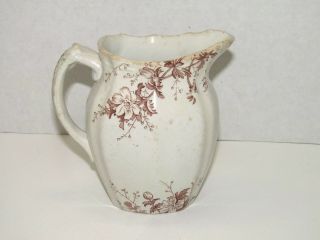 Antique Mellor Taylor & Co.  Chelgea England Semi - Porcelain Floral Creamer Dish