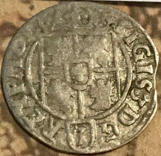 Silver Ancient Pirate Era Coin Scarce Spanish Art Medieval European Old Antique