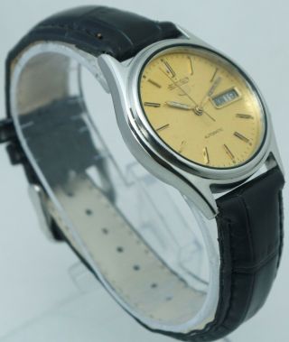 VINTAGE SEIKO 5 MEN ' S AUTOMATIC 17J 7009 DAY/DATE JAPAN MADE DIAL WATCH 4