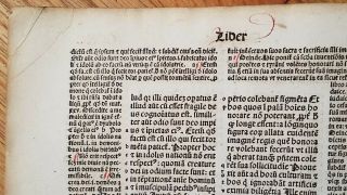 1500s INCUNABULA FOUR PAGES SINGLE SHEET Antique Paper 3