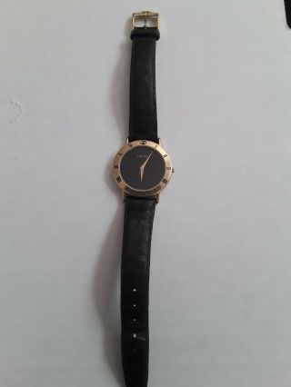 Rare Vintage Gucci 3000.  2.  M Watch 18k Gold Plated Stainless Steel