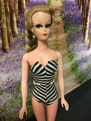 Vintage 1960’s Ponytail Barbie Bild Lilli Clone Uneeda Wendy? With Swimsuit