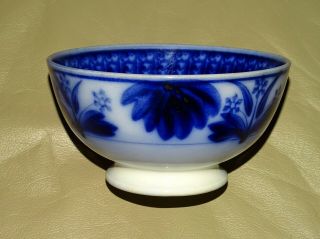 Societe Ceramique Maestricht Made In Holland Blue Handmade Footed Bowl Antique