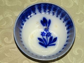 Societe Ceramique Maestricht Made in Holland Blue Handmade Footed Bowl ANTIQUE 5
