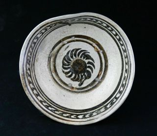 Sc Large Thai / Sukhothai Stoneware Pottery Bowl,  14th - 16th Cent.