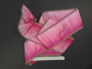 Fabulous Vintage Pink Ombre Picot Ribbon 2 1/2 Yards