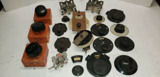 20 Assorted Antique Crystal Radio Dials,  Parts,  Radio Repair,  Steampunk