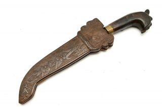 Old Antique Moro Philippines Barong Sword Blade Dagger Keris Kris Knife Filipino