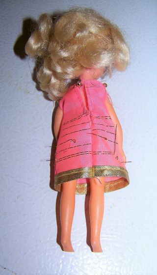 Vintage 1967 Uneeda Tiny Teens Doll with Mod Dress 2