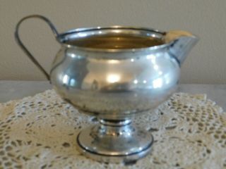 Vintage Fisher Sterling Silver Weighted Creamer - Model Number 703 X 82.  6 Grams 3