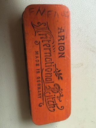 Arion International Pitch Harmonica Made In Germany Vintage Antique Folk Music