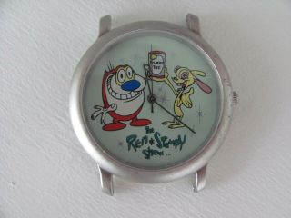 REN AND STIMPY WATCH FACE VINTAGE 1992 NICKTOONS CHARACTER WATCH MTV NETWORKS 4
