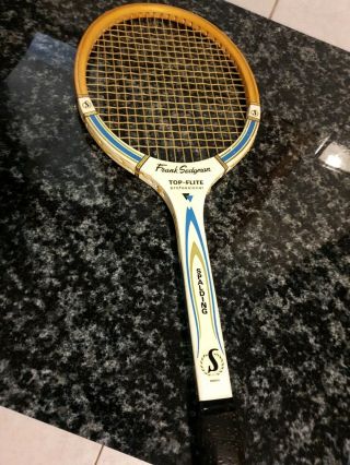 Vintage Spalding " Frank Sedgman " Wooden Tennis Racquet Circa 1960 