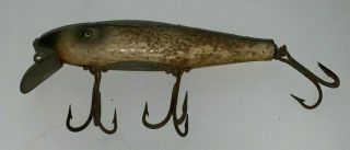 Vintage,  Pfluefer " Mustang ",  Glass Eyes Wooden Fishing Lure (5 Inches Long)