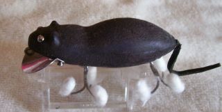 Vintage Heddon Meadow Mouse Lure 5/13/19pots Black