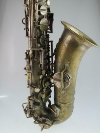 Antique French Saxophone Dore Paris Circa 1900