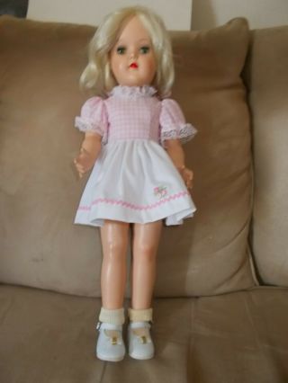 Vintage Ideal 19 " Walking Doll With Extra Clothes - 1950 