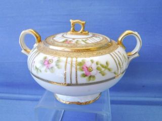 Antique Noritake Floral Gilded Tea set with Teapot 5