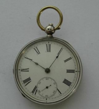Antique Waltham Usa,  P.  S.  Bartlett Pocket Watch English Sterling Silver Case