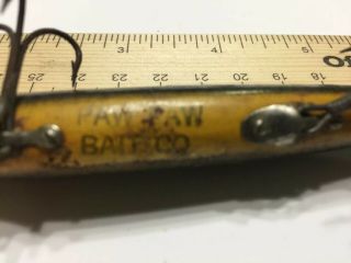 Vintage 5 Inch Paw - Paw Bait Company Lure 2 Spinners 3 Hooks