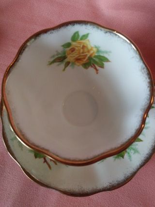 Vintage Royal Albert Tea Rose Bone China Tea Cup & Saucer England 3