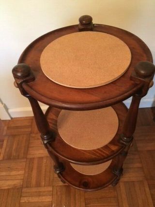 ETHAN ALLEN 3 - Tier End Table Plant Stand OLD TAVERN Antique Pine; Nr. 6
