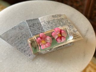 Antique Miniature Dollhouse Rare Glass Millefiori Paperweight Italy Rectangle