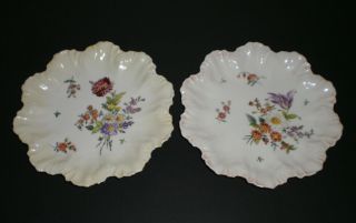 2 Antique Limoges Porcelain A.  Lanternier Cabinet Plates Ca.  1880s