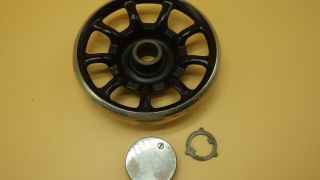 Antique Singer 66 99 128 Sewing Machine Spoked Flywheel Hand Wheel Stop Knob