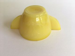 Vintage AKRO AGATE Yellow Raised Daisy Sugar Bowl Child Size 7