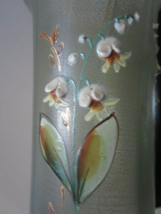 Antique Stretch Glass Vase Lily of the Valley - 12 