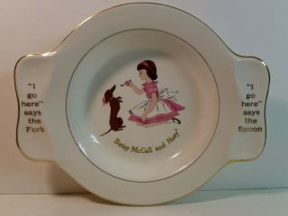 Vintage " Betsy Mccall And Nosy " Porcelain Plate Holmes & Edwards Homer Laughlin