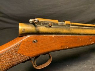 Antique BENJAMIN FRANKLIN 300 BRASS BB Gun Air Rifle 4
