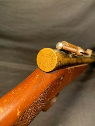 Antique BENJAMIN FRANKLIN 300 BRASS BB Gun Air Rifle 7