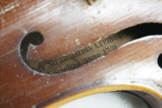 Rare Antique German Full 4/4 Stradivarius Cremonensis Violin 5