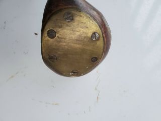 Antique Golf Club Driver Early Hickory Shaft Leather Wrap Grip Pioneer 3