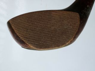 Antique Golf Club Driver Early Hickory Shaft Leather Wrap Grip Pioneer 4