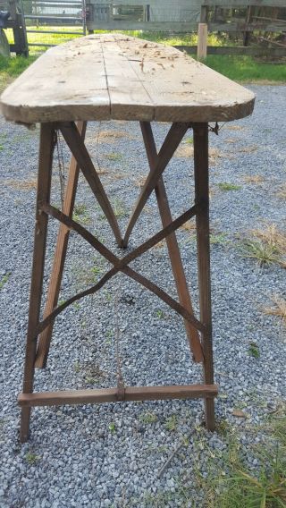 Vintage Antique Wooden Folding Ironing Board From Early 1930 
