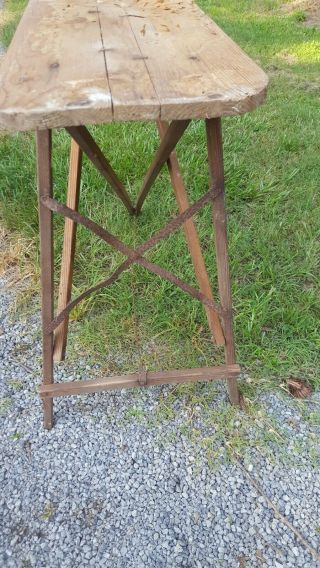 Vintage Antique Wooden Folding Ironing Board from Early 1930 ' s 2