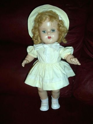 Vintage 1940 " S 16 " All Composition Doll Unbranded - Horsman Bright Star?
